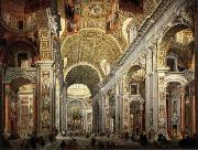PANNINI, Giovanni Paolo Interior of Saint Peter's oil painting picture wholesale
